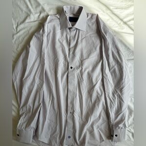 David Donahue Red, Yellow, Blue Checkered Dress Shirt